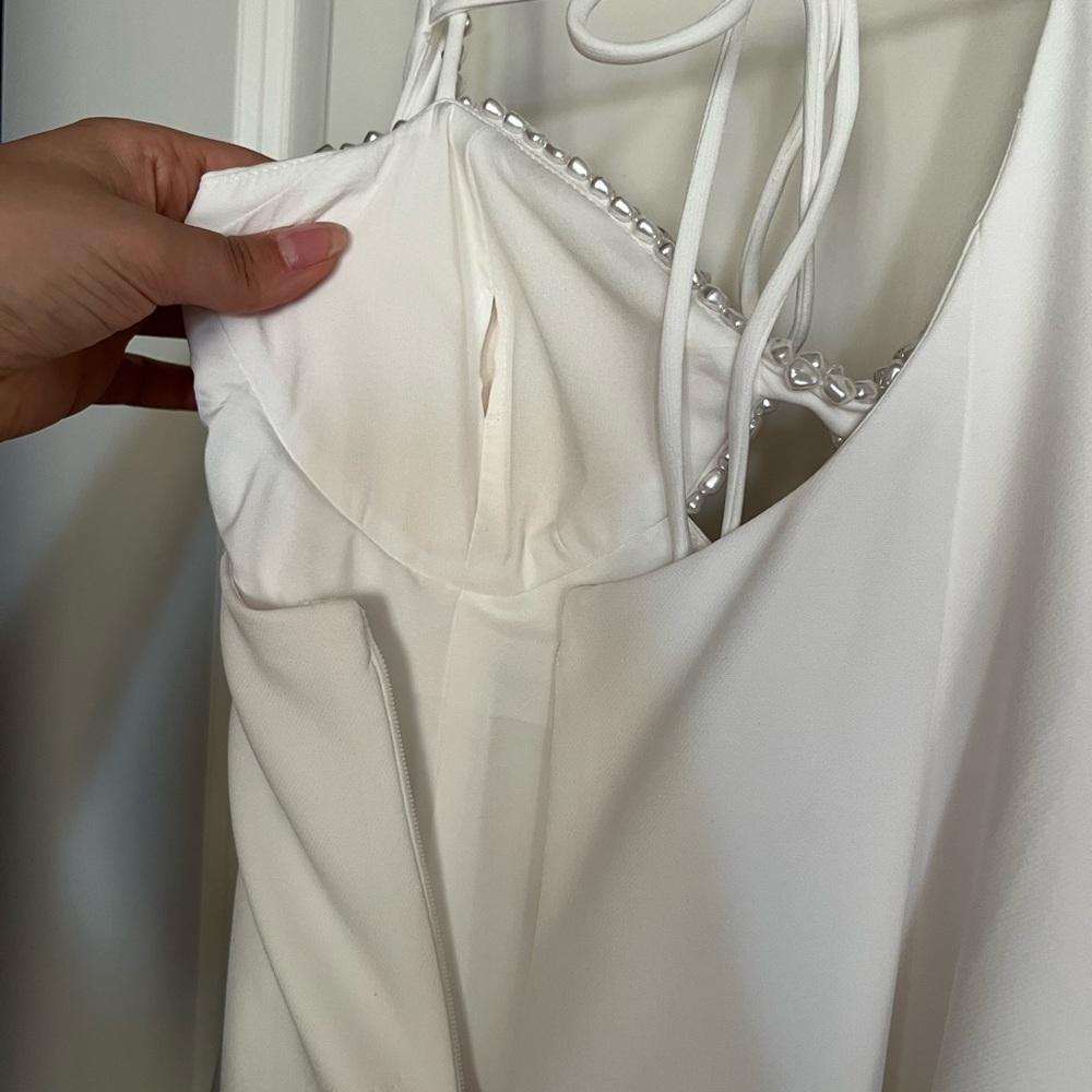 NWT Gianni Bini Chloe A-Line Cut-Out Sequin Crepe Dress - Picture 8 of 10